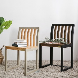 바네스데코 로이든 고무나무 원목 식탁 책상 테이블 의자 [1+1]